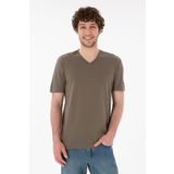 U.S. Polo Assn. Erkek Regular Fit V Yaka Vizon Basic Tişört 50305858-vr052