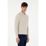 U.S. Polo Assn. Erkek Regular Fit Yarım Fermuarlı Taş Basic Kazak 50298266-VR049
