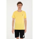 U.S. Polo Assn. Erkek Sarı Basic Tişört 50279575-VR044
