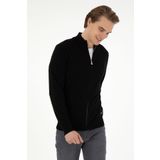 U.S. Polo Assn. Erkek Siyah Basic Triko Hırka 50298268-VR046