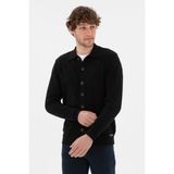 U.S. Polo Assn. Erkek Siyah Basic Triko Hırka 50298272-VR046 - 2XL