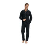 U.S. Polo Assn. - Erkek Siyah Boydan Patlı Pijama Takımı