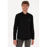 U.s. Polo Assn. Erkek Siyah Gömlek Basic 50307659-VR046 - XL - Siyah-128