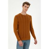 U.S. Polo Assn. Erkek Slim Fit Bisiklet Yaka Coconut Kazak 50293042-VR153 - XL