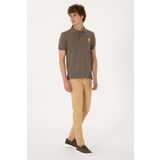 U.S. Polo Assn. Erkek Slim Fit Camel Kanvas Pantolon 50309142-VR015