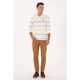 U.S. Polo Assn. Erkek Slim Fit Camel Kanvas Pantolon 50316835-VR233