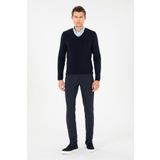 U.S. Polo Assn. Erkek Slim Fit Lacivert Kanvas Pantolon 50296149-VR033