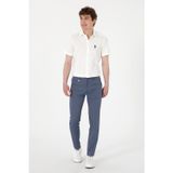 U.S. Polo Assn. Erkek Slim Fit Lacivert Kanvas Pantolon 50299990-VR033