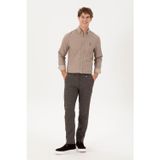 U.S. Polo Assn. Erkek Slim Fit Mor Kanvas Pantolon 50291198-VR038