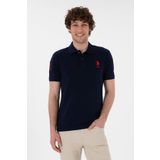 U.S. Polo Assn. Erkek Slim Fit Polo Yaka Lacivert Basic Tişört 50305929-vr033