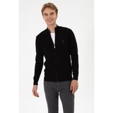 U.S. Polo Assn. Erkek Slim Fit Siyah Triko Hırka 50313684-VR046 - Siyah-128 - 2XL