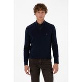 U.S. Polo Assn. Erkek Slim Fit V Yaka Lacivert Basic Triko Kazak 50313662-VR033 - 3XL