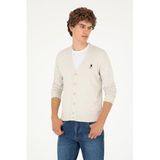 U.S. Polo Assn. Erkek Taş Melanj Hırka (triko) 50293531-VR225, Gri, 2XL, TAS MELANJ