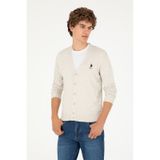 U.s. Polo Assn. Erkek Taş Melanj Hırka Triko 50293531-vr225 Taş Melanj