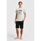 U.S. Polo Assn. Erkek Taş Pijama Takımı 50326139-VR049 - 2XL
