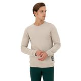 U.S. Polo Assn. Erkek Taş Sweatshirt 50293471-VR049, Gri, M