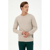 U.S. Polo Assn. Erkek Taş Sweatshirt 50293471-VR049, Gri