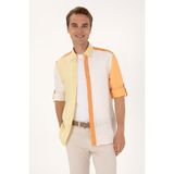 U.S. Polo Assn. Erkek Turuncu Uzun Kollu Gömlek 50300595-VR202 - 2XL - Kavun