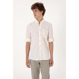 U.s. Polo Assn. Erkek Uzun Kollu Taş Regular Pamuk Katen Karışımlı Gömlek 2106703 - 2XL - Çok Renkli