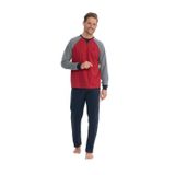 U.S. Polo Assn. Erkek Uzun Kollu Yuvarlak Yaka Penye Eşofman Pijama Takımı S25835