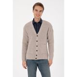 U.S. Polo Assn. Erkek V Yaka Cepli Taş Triko Hırka 50314960-VR049