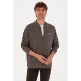 U.s. Polo Assn. Erkek Vizon Hırka Örme 50315612-vr052 Vizon