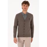 U.s. Polo Assn. Erkek Vizon Hırka Triko 50313702-vr052 Vizon