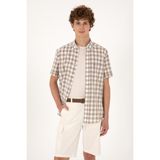 U.S. Polo Assn. Erkek Vizon Kısa Kollu Gömlek 50300221-VR052