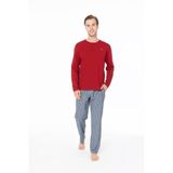 U.s. Polo Assn. Erkek Yaka Patlı Rahat Bordo Pijama Takımı - Bordo - Arsno18z98d7-Hbordo
