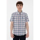 U.s. Polo Assn. Erkek Yeşil Gömlek Kısa Kollu 50299599-VR054 - XS
