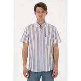 U.s. Polo Assn. Erkek Yeşil Gömlek Kısa Kollu 50300011-VR054 - Yeşil - Siyah - XS