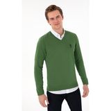 U.s. Polo Assn. Erkek Yeşil Kazak /triko 50288881-VR054 - XL
