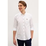 U.S. Polo Assn. G081SZ004.000.980673 Beyaz Erkek Gömlek