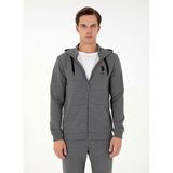 U.S. Polo Assn. G081SZ082-000-1926835 Antrasit Melanj Erkek Sweatshirt