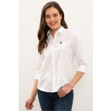 U.S. Polo Assn. G082GL004.000.1271201 Beyaz Kadın Gömlek