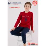 U.s. Polo Assn. Garson Erkek Çocuk %100 Pamuklu 4 Mevsim Kumaş Uzun Kollu Pijama Takım