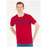 U.S. Polo Assn. GEARTIY023 Bordo Bisiklet Yaka Erkek T-Shirt