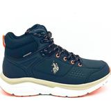 U.S. Polo Assn. Henry 4pr Erkek Su Geçirmez Outdoor Bot Suni Deri Bağcıklı Konforlu Tasarım - Lacivert - Beyaz