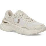 U.s. Polo Assn. Ilina 36/40 Yüksek Taban Sneaker Spor Ayakkabı - Bej