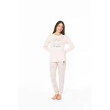 U.s. Polo Assn. Kadın %100 Pamuklu Yıldız Desenli Bisiklet Yaka Pijama Takımı Somon - Somon - Arsno20w16x3-Ysom