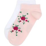 U.S. Polo Assn. Kadın 2'li Patik Çorap 50317974-VR041 - 35 - 39 - Pembe-01