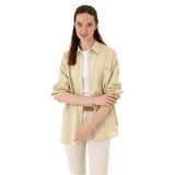 U.S. Polo Assn. Kadın Açık Haki Gömlek Desenli 50299794-VR183