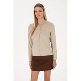 U.S. Polo Assn. Kadın Açık Haki Hırka (Triko) 50307719-VR183