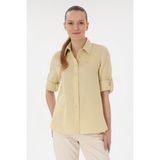 U.S. Polo Assn. Kadın Açık Haki Uzun Kollu Tunik Gömlek 50306473-VR183 - 36