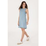 U.S. Polo Assn. Kadın Açık Mavi Mini Boy Jean Elbise 50304312-dn0021