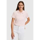 U.S. Polo Assn. Kadın Açık Pembe Polo Yaka Basic Tişört 50321818-VR078