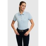 U.S. Polo Assn. Kadın Açık Polo Yaka Basic Tişört 50321818-VR003 - Açik Mavi - 2XL