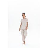 U.S. POLO ASSN. Kadın Bej Pijama Takım - 20052-BELİRTİLMEMİŞ-M