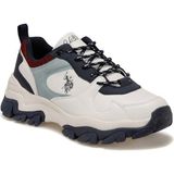 U.S. Polo Assn. Kadın Beyaz Mavi Sneaker Spor Ayakkabı Suni Deri Günlük Kullanım İçin
