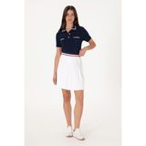 U.S. Polo Assn. Kadın Beyaz Mini Boy Triko Etek 50299379-VR013 - XL